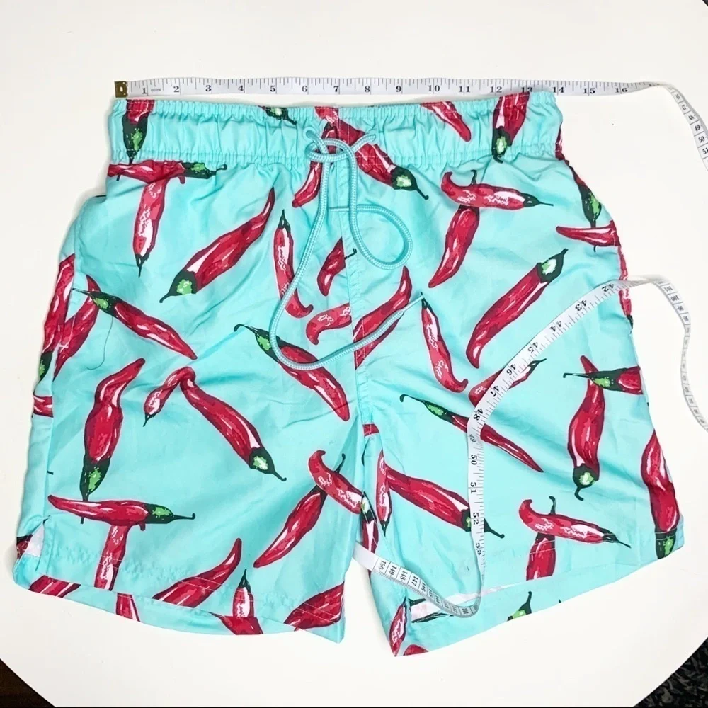 Jake Austin Men’s 6” Hot Pepper Swim Trunks Size Small